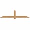 Ekena Millwork Eugene Smooth Timber Gable Bracket, Western Red Cedar, 60"W x 15"H x 1 1/2"D x 3 1/2"F, 6/12 Pitch GBW060X15X0204EUG00SWR - alternate 1